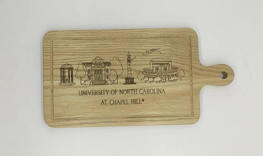 UNC Skyline Charcuterie Board