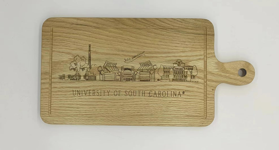 South Carolina Skyline Charcuterie Board