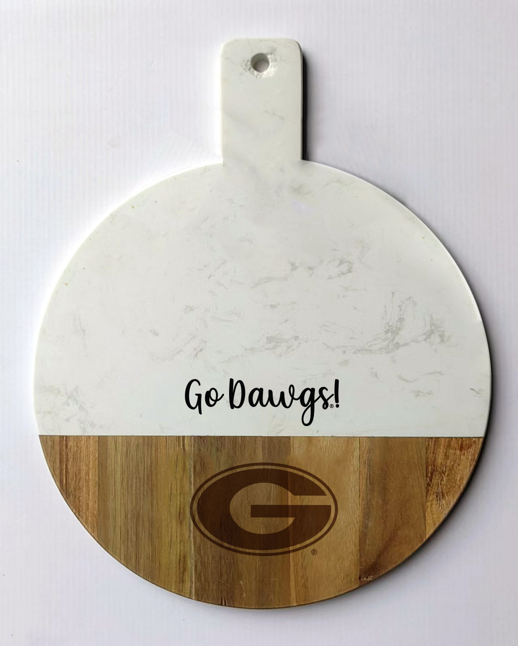 Georgia Spirit Marble and Wood Charcuterie Board
