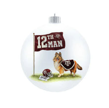 Load image into Gallery viewer, Texas A&amp;M Spirit Glass Ball Ornament
