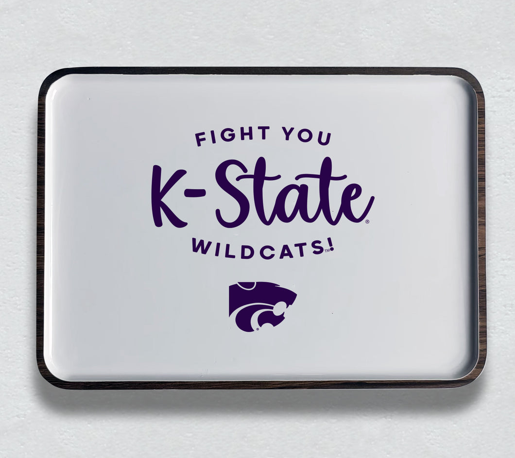 Kansas State Spirit Mango Wood Tray
