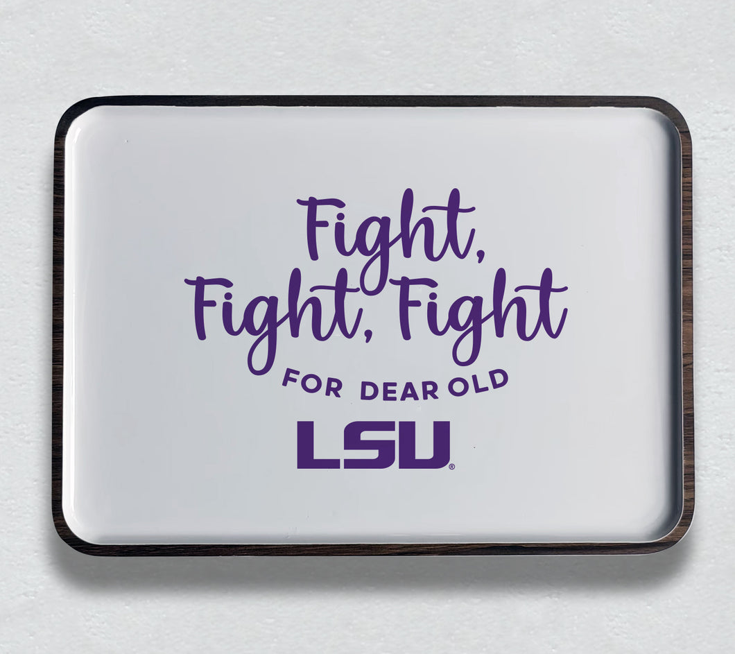 LSU Spirit Mango Wood Tray
