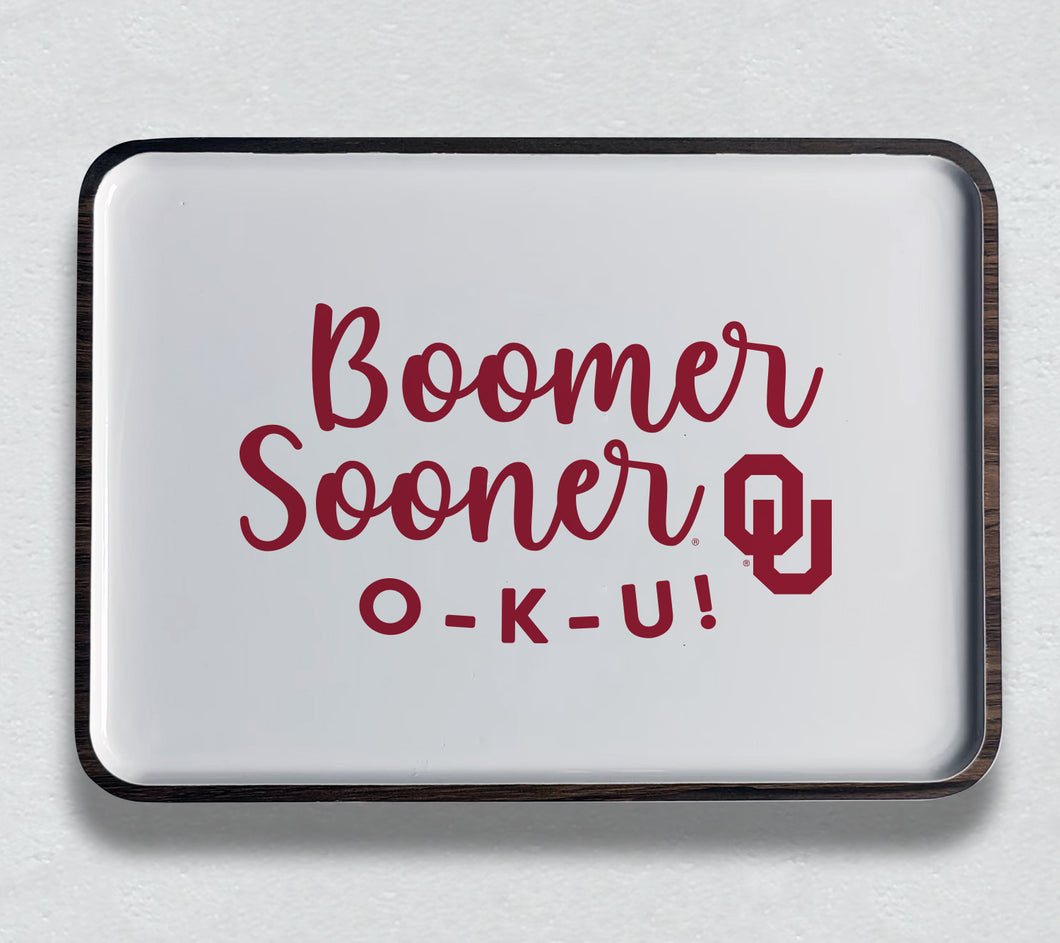 Oklahoma Spirit Mango Wood Tray