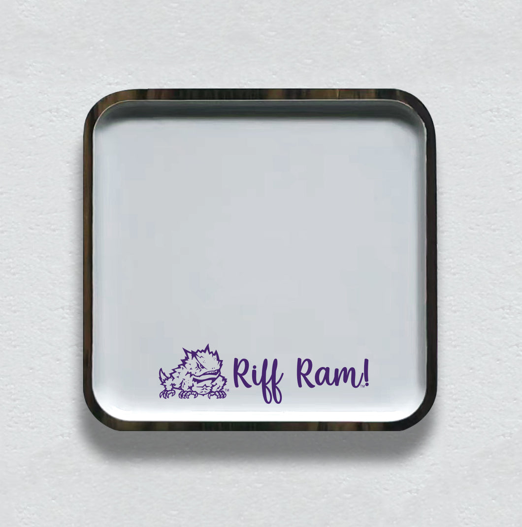 TCU Spirit Mango Wood Small Tray