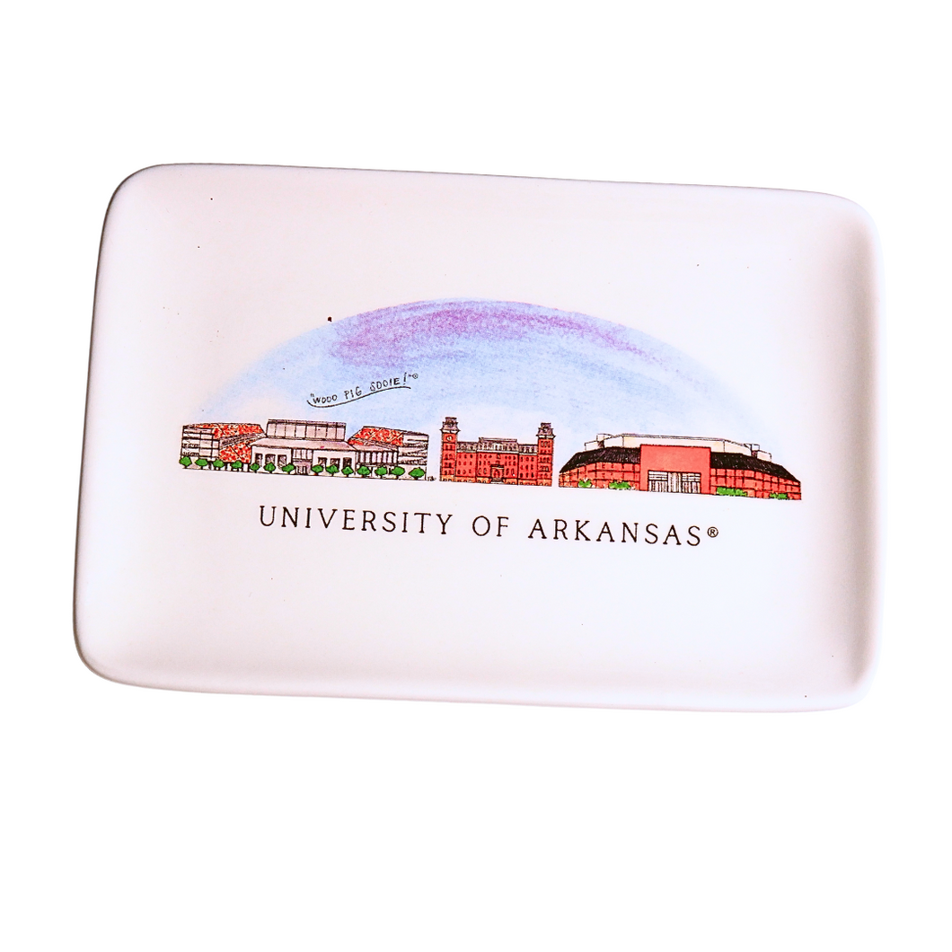 Arkansas Skyline Ceramic Trinket Tray