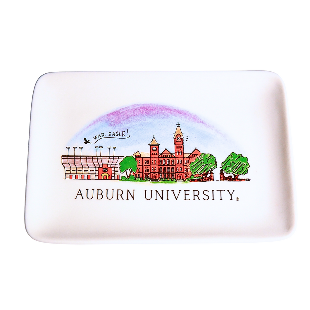 Auburn Skyline Ceramic Trinket Tray