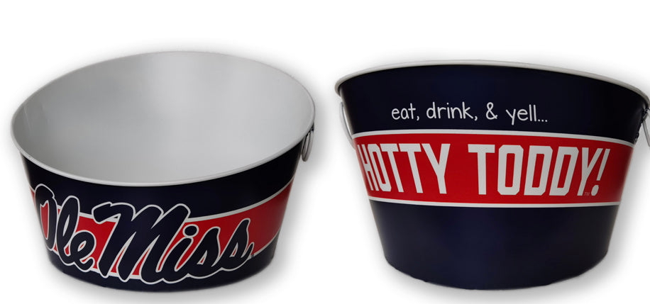 Ole Miss Metal Drink Tub