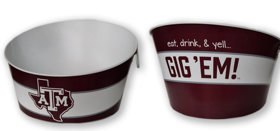 Texas A&M Metal Drink Tub