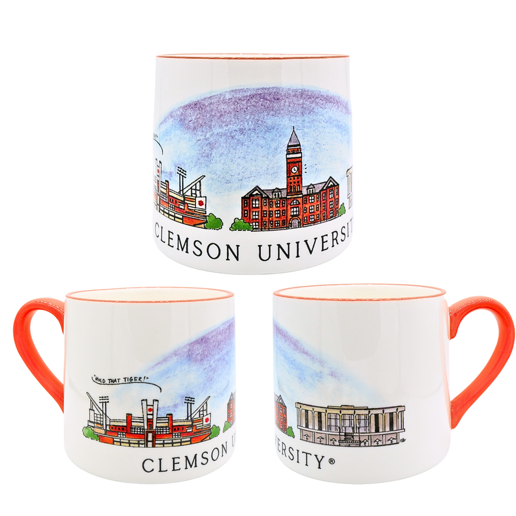 Clemson Skyline Ceramic Mug