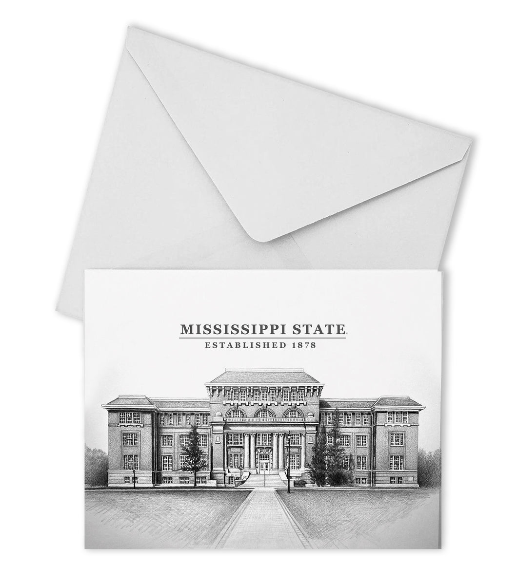 Miss State Campus Boxed Note Cards