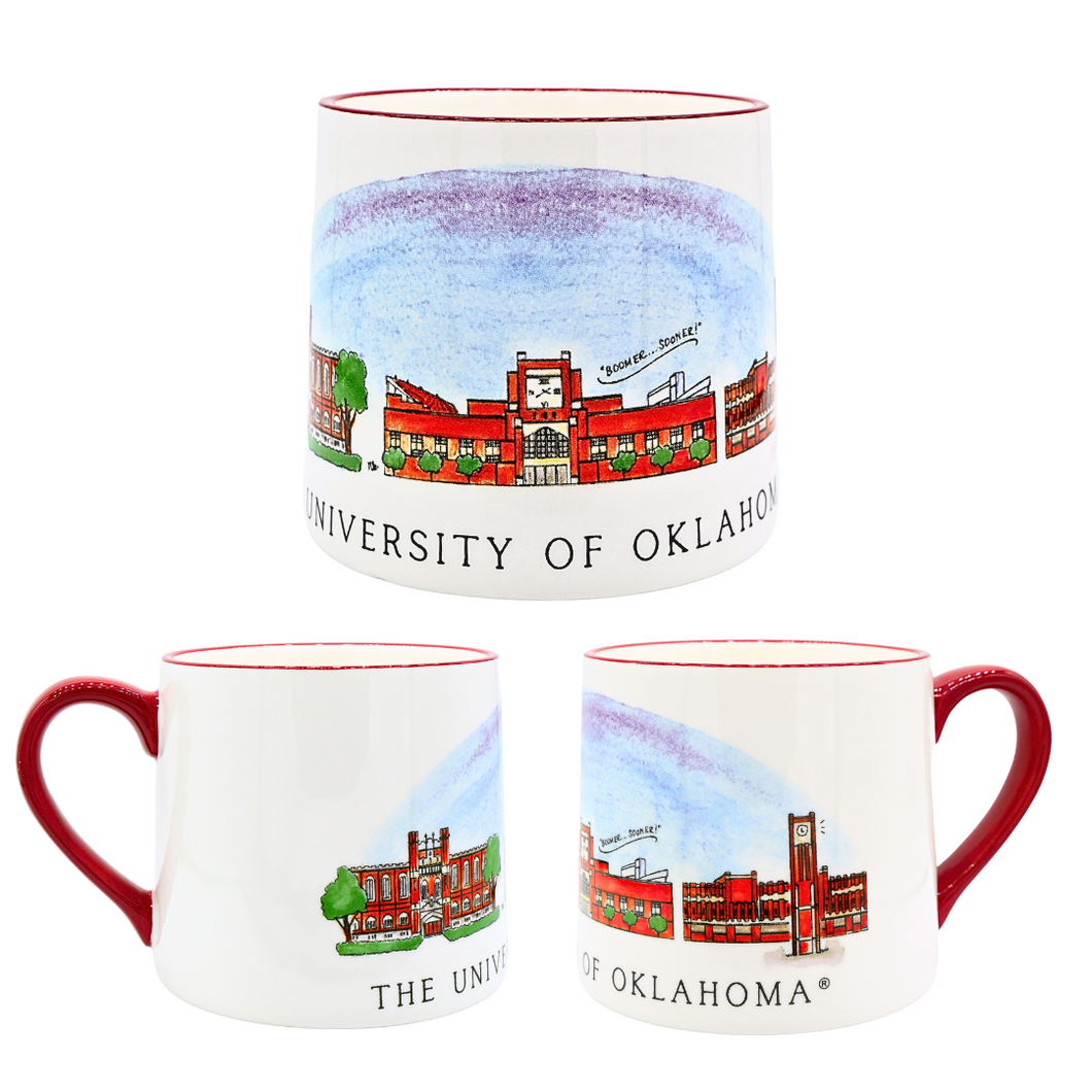 Oklahoma Skyline Ceramic Mug
