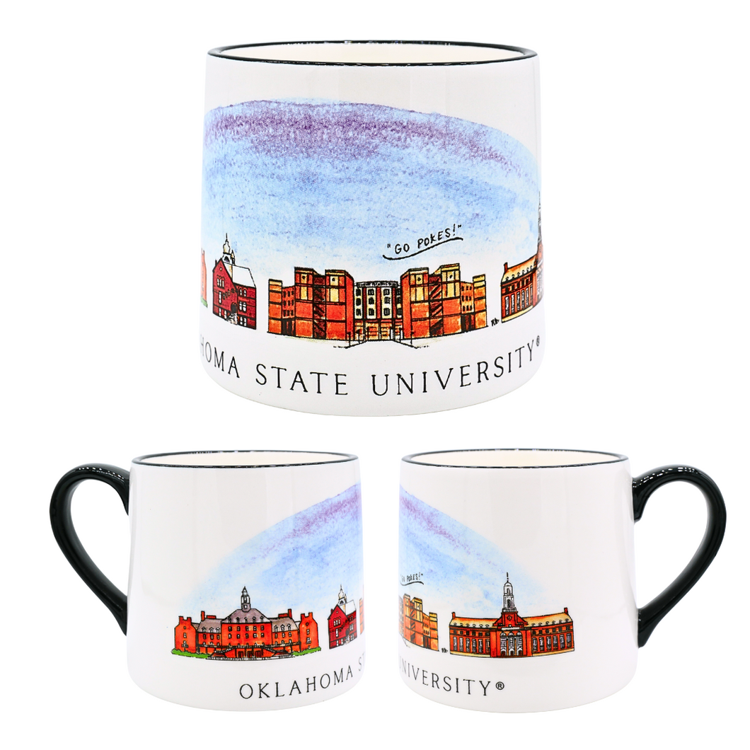 Oklahoma State Skyline Ceramic Mug