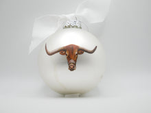 Load image into Gallery viewer, Texas Mascot Glass Ball Ornament
