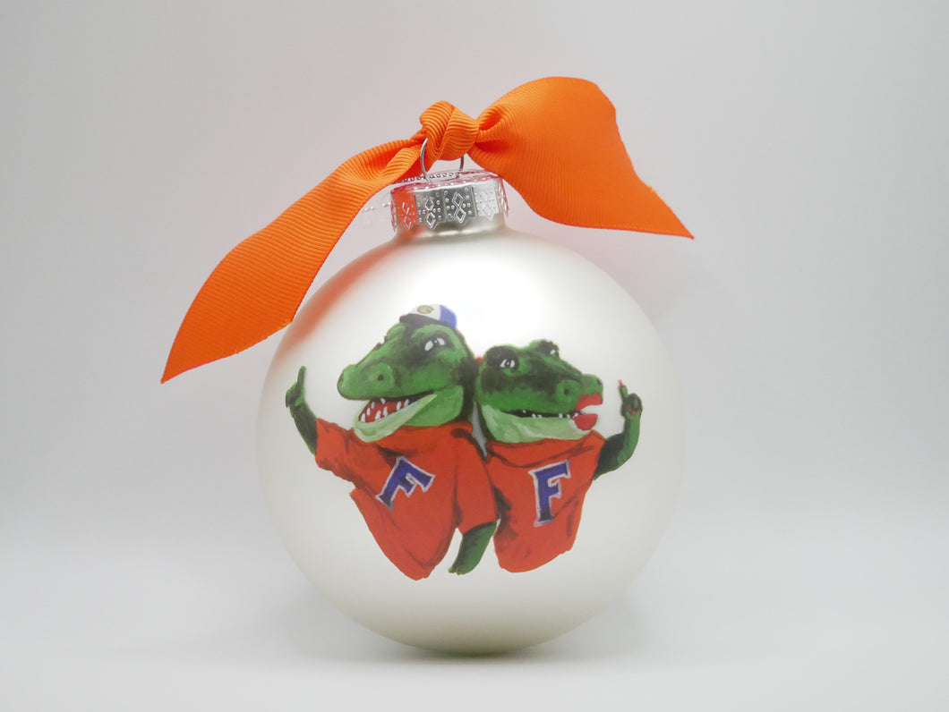Florida Mascot Glass Ball Ornament