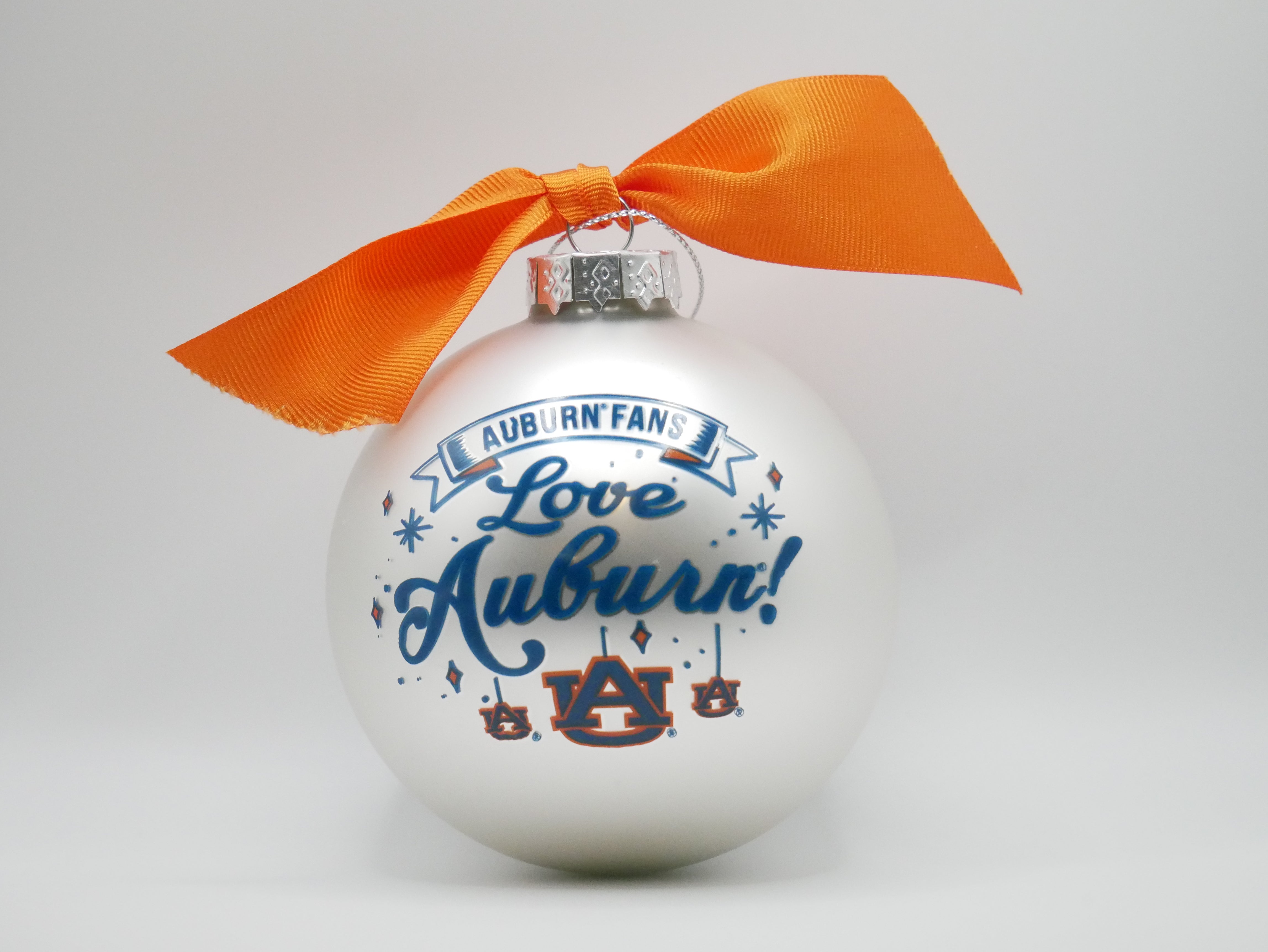 Auburn Mascot Glass Ball Ornament