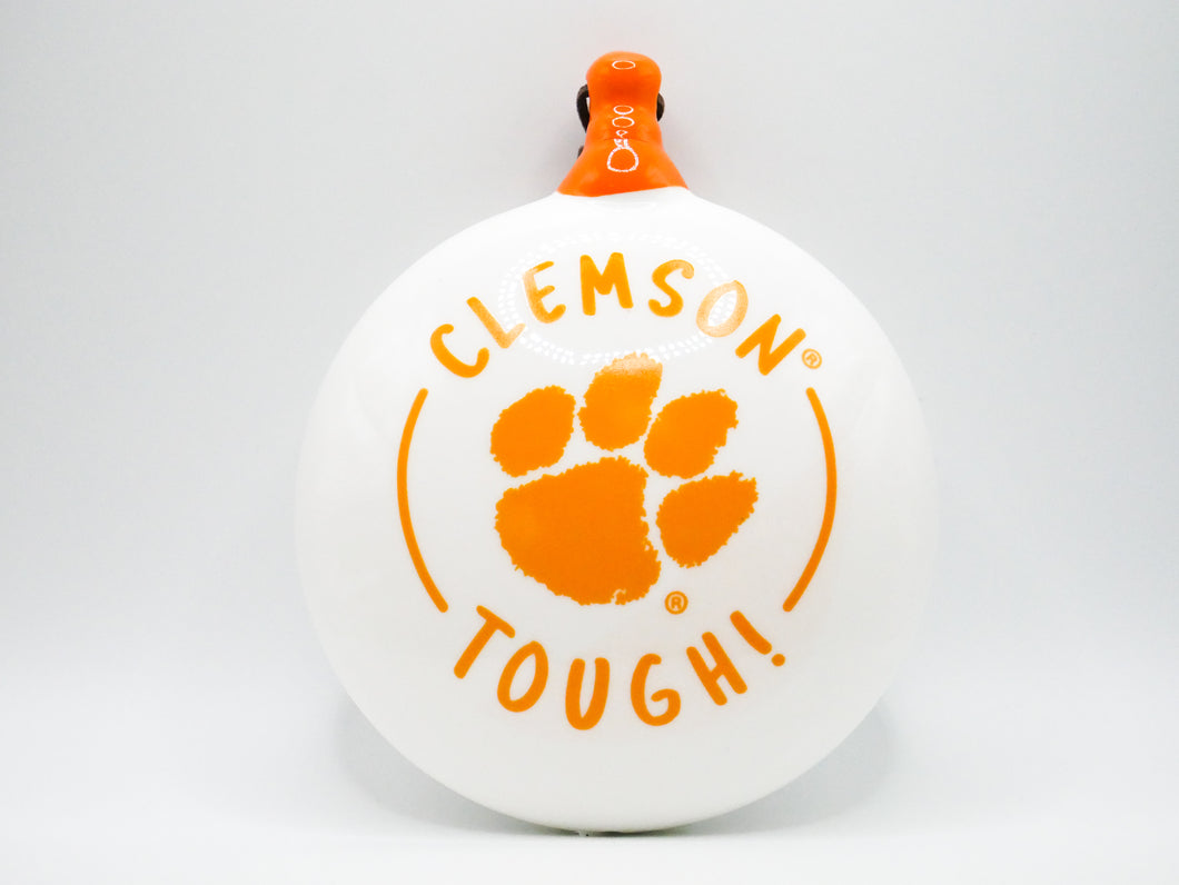 Clemson Logo Ceramic Puff Ornament