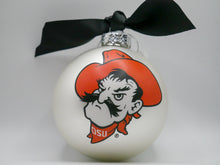 Load image into Gallery viewer, Oklahoma State Mascot Glass Ball Ornament
