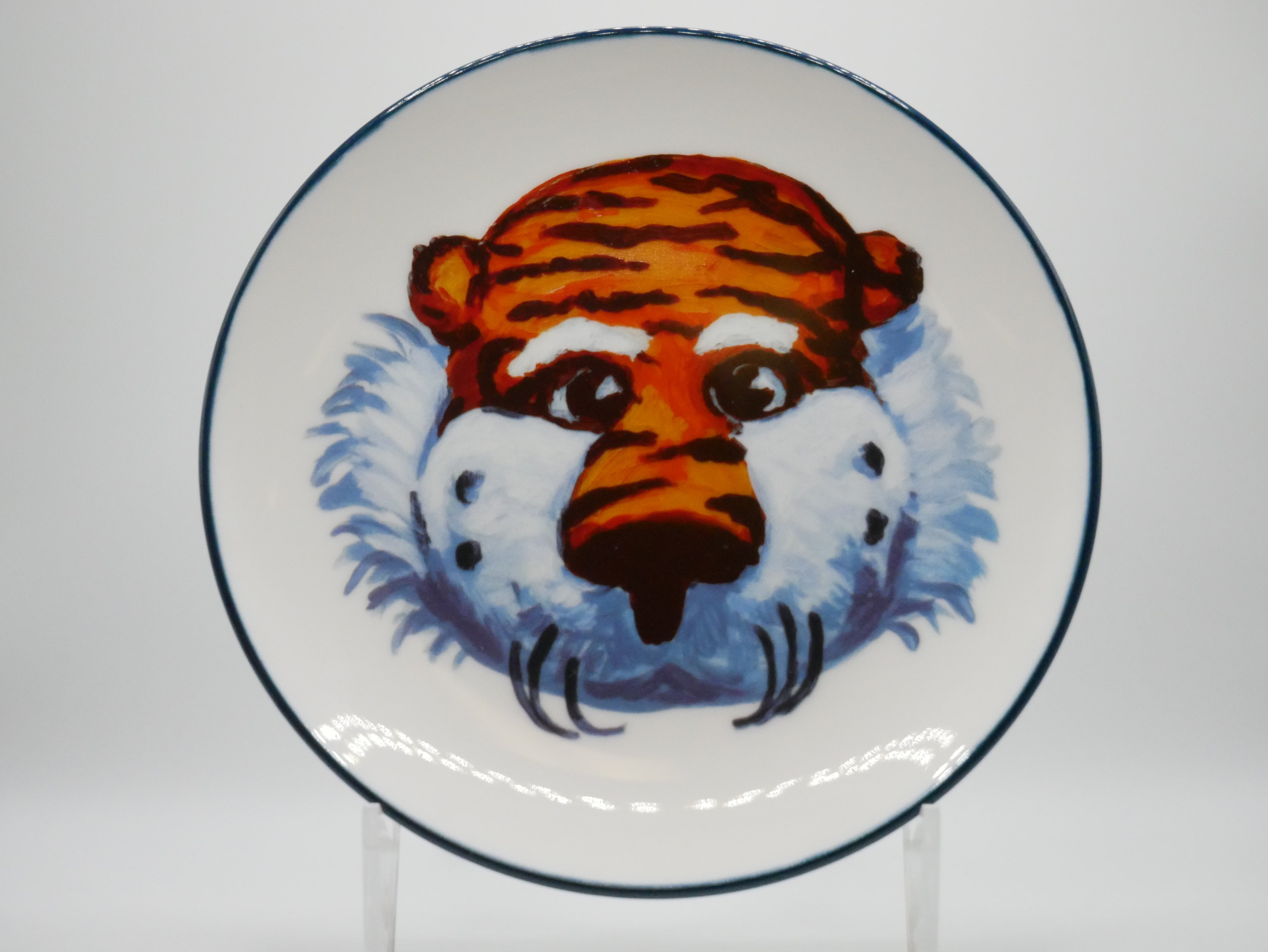 Auburn Mascot Ceramic Trinket Tray