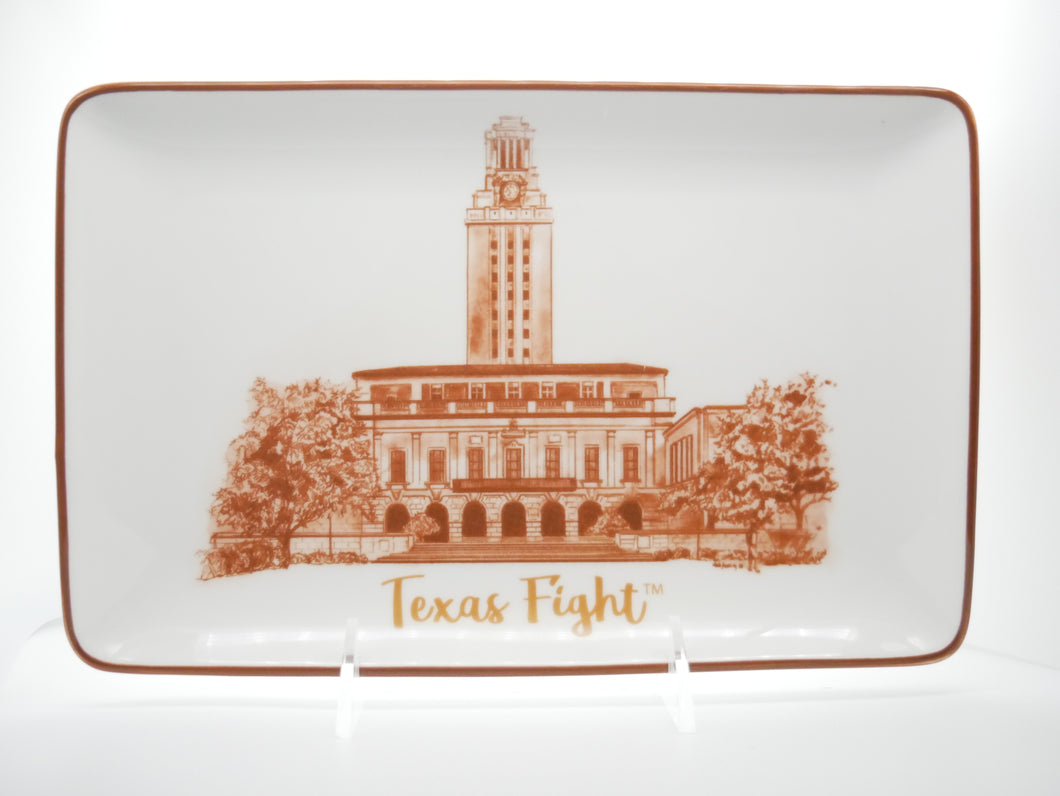 Texas Campus Ceramic Trinket Tray