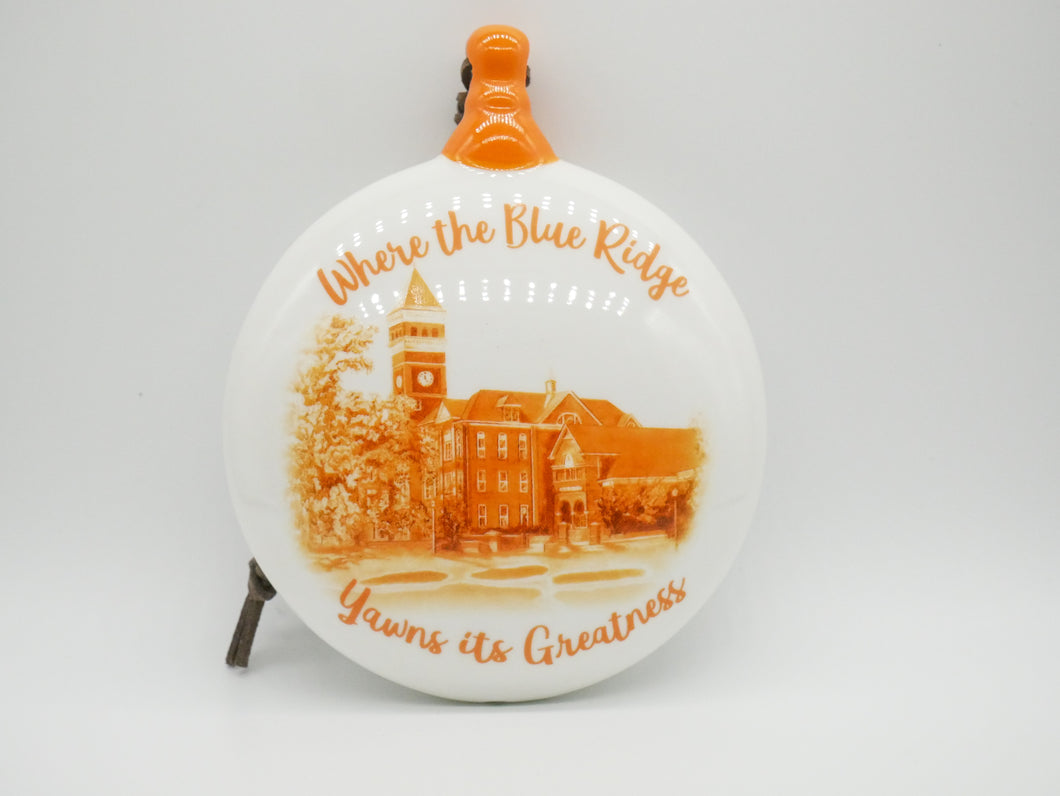 Clemson Campus Ceramic Puff Ornament