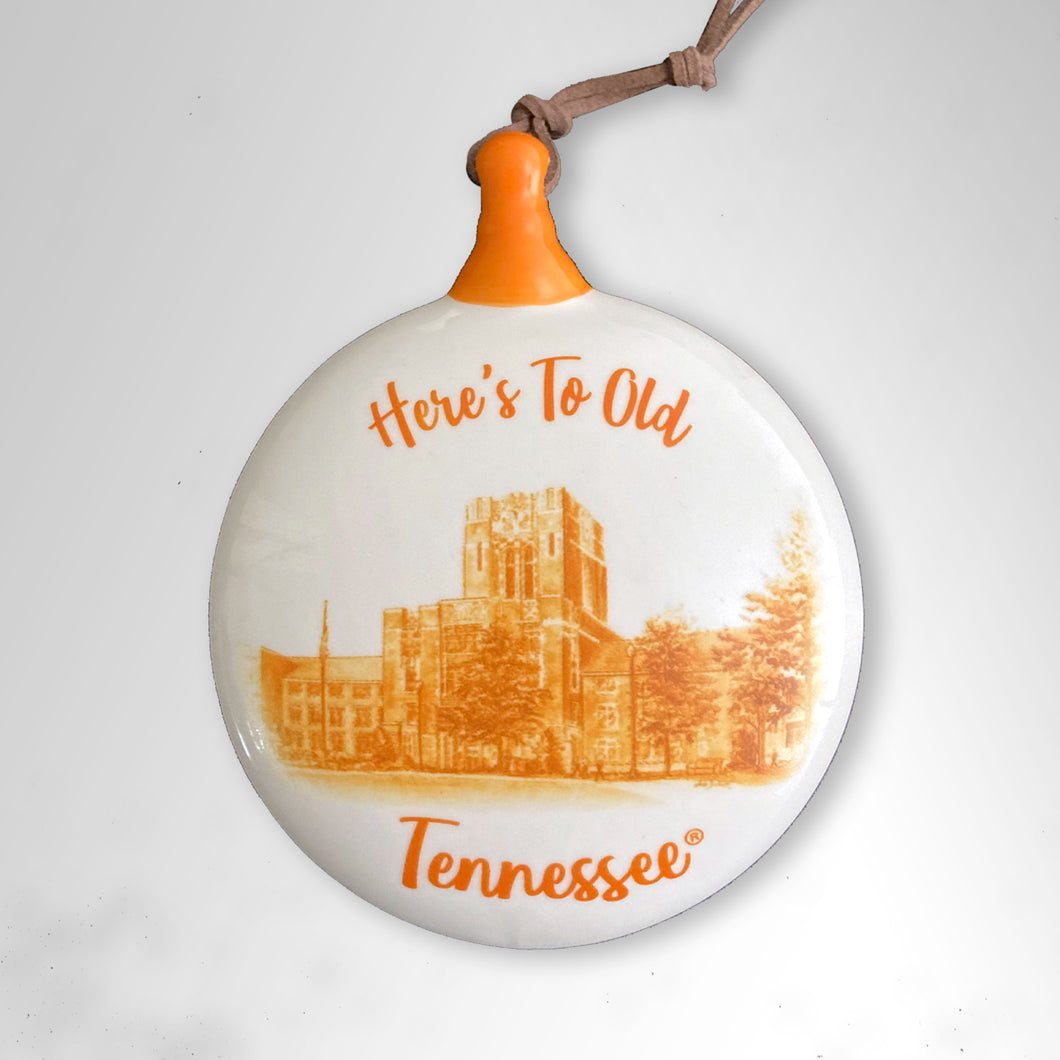 Tennessee Campus Ceramic Puff Ornament