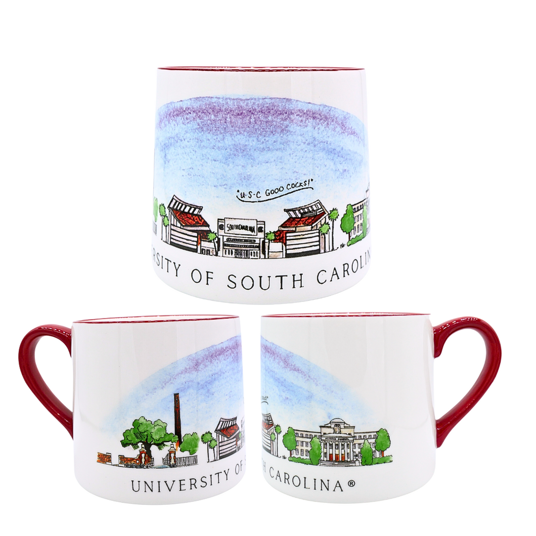 South Carolina Skyline Ceramic Mug