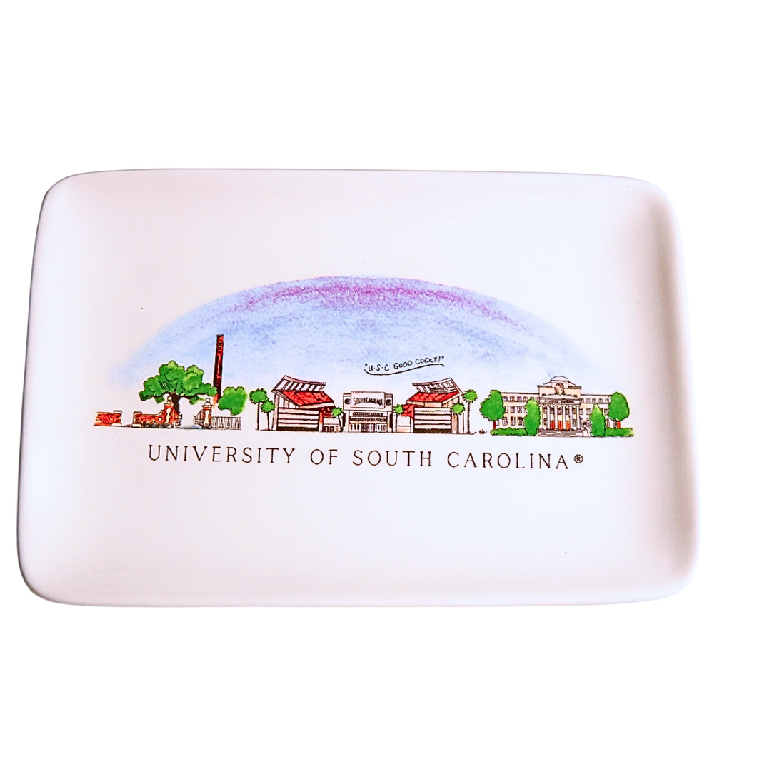 South Carolina Skyline Ceramic Trinket Tray