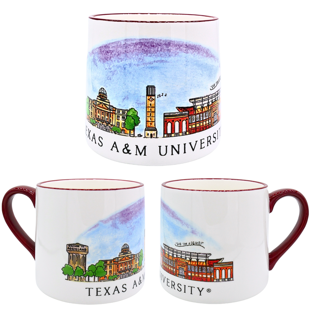 Texas A&M Skyline Ceramic Mug