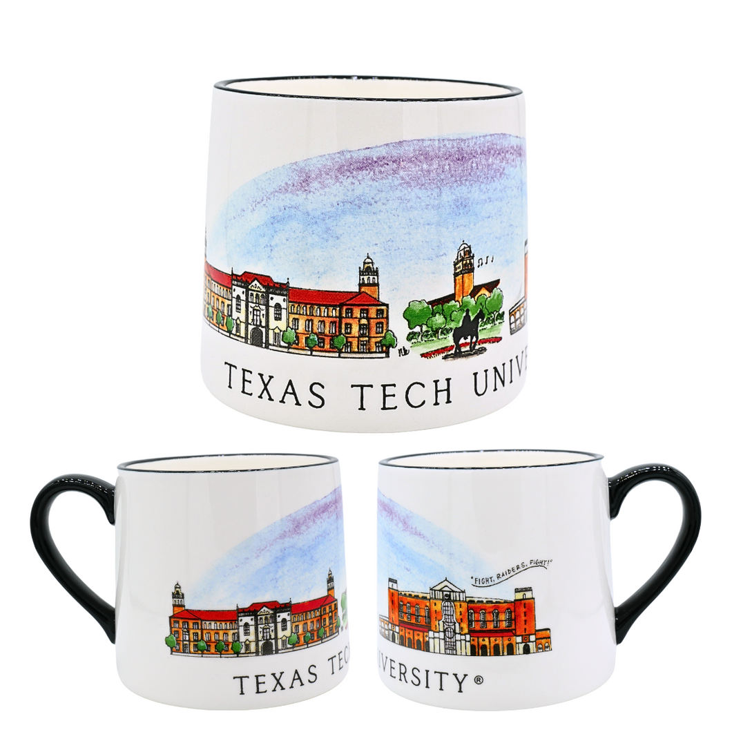 Texas Tech Skyline Ceramic Mug