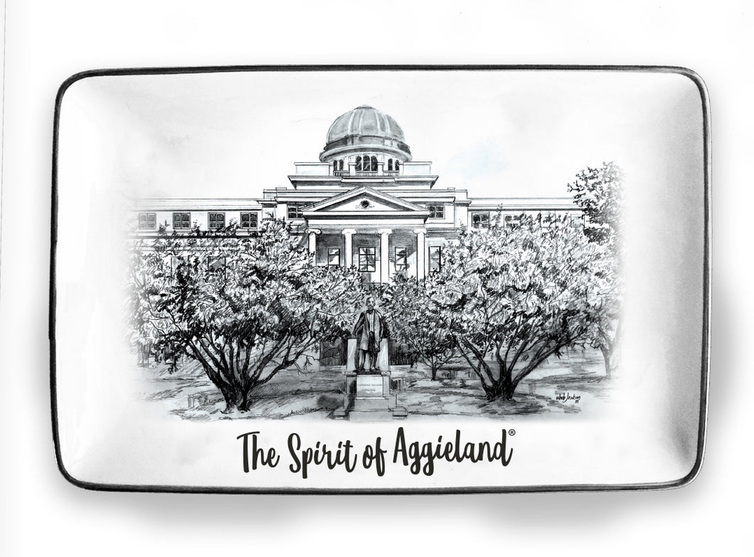 Texas A&M Campus Ceramic Trinket Tray