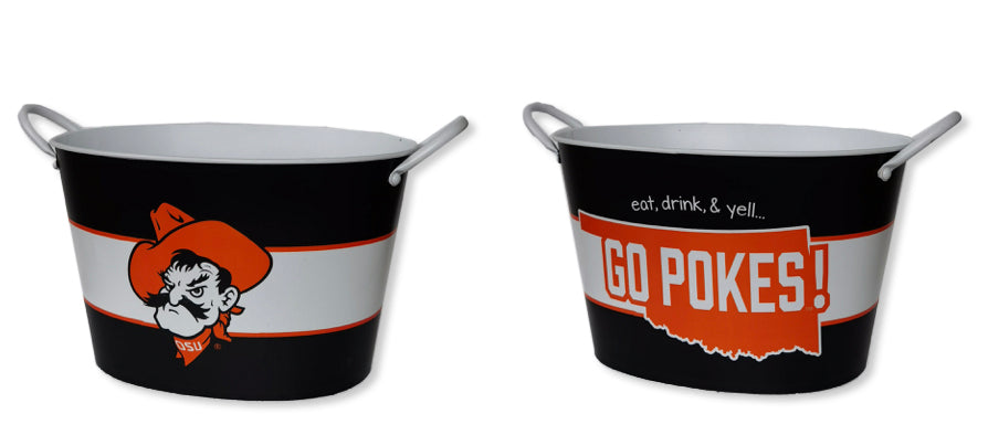 Oklahoma State Metal Wine Bucket