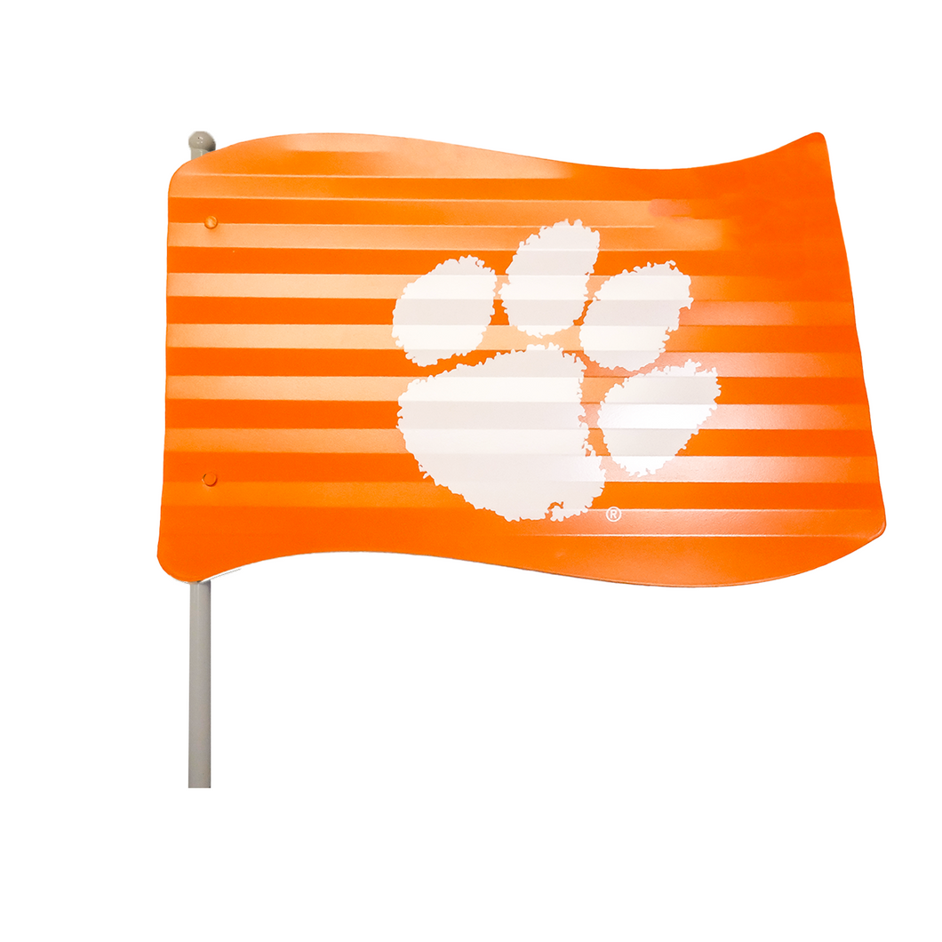 Clemson Metal Flag Garden Stake