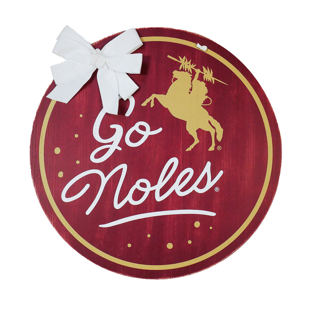 Florida State Spirit Wood Door Hanger