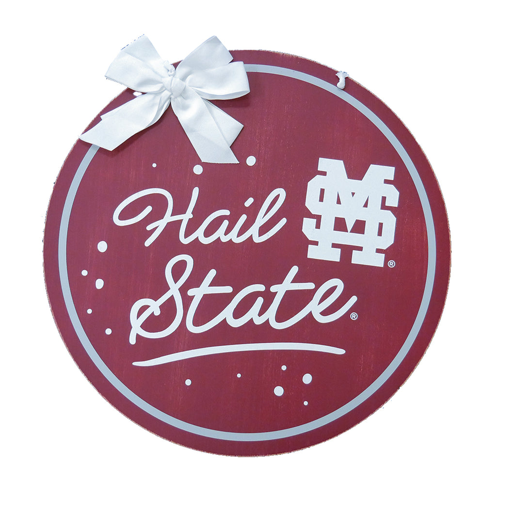 Miss State Spirit Wood Door Hanger