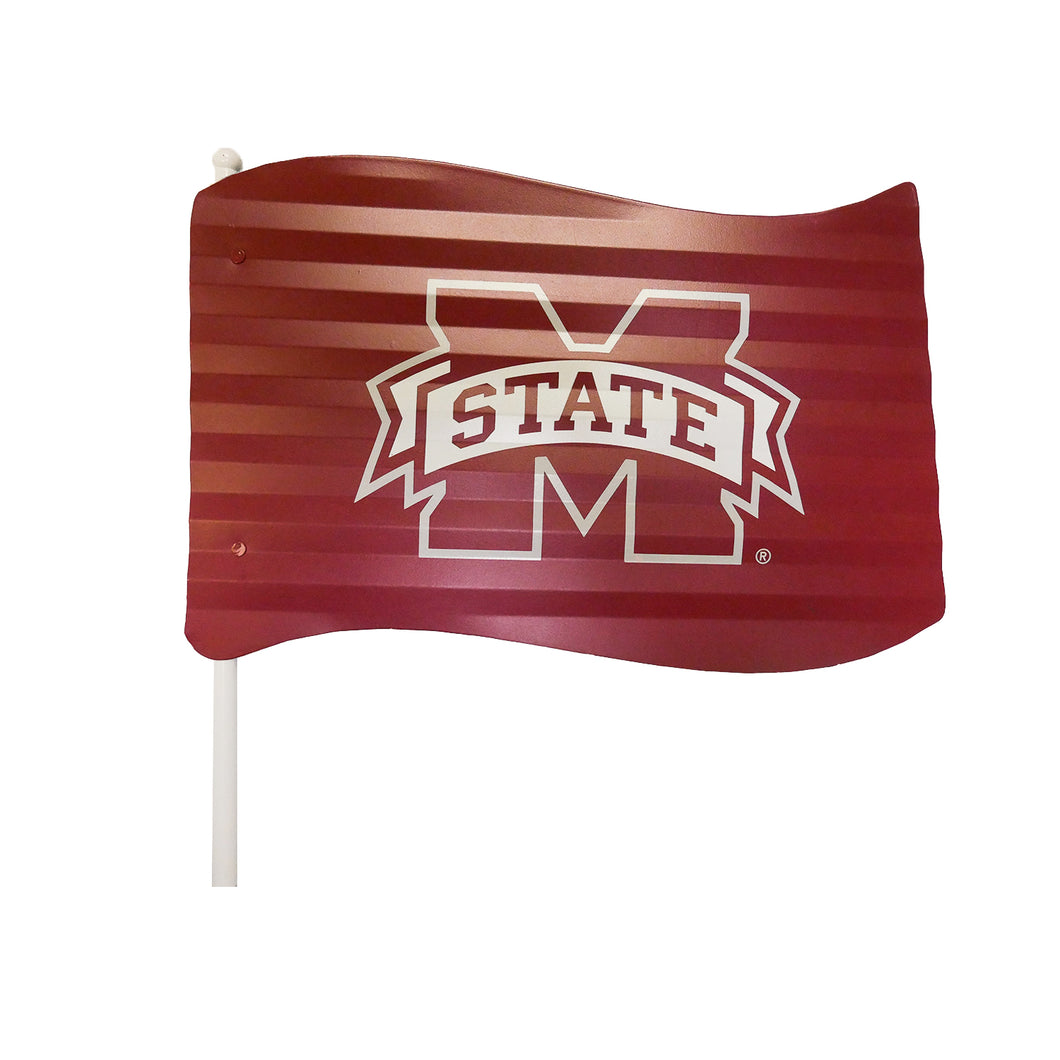 Miss State Metal Flag Garden Stake