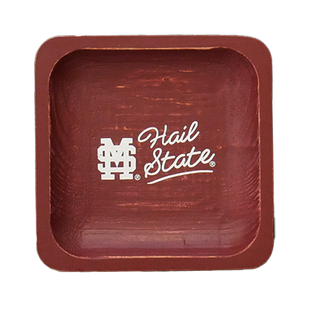 Miss State Spirit Wood Trinket Tray