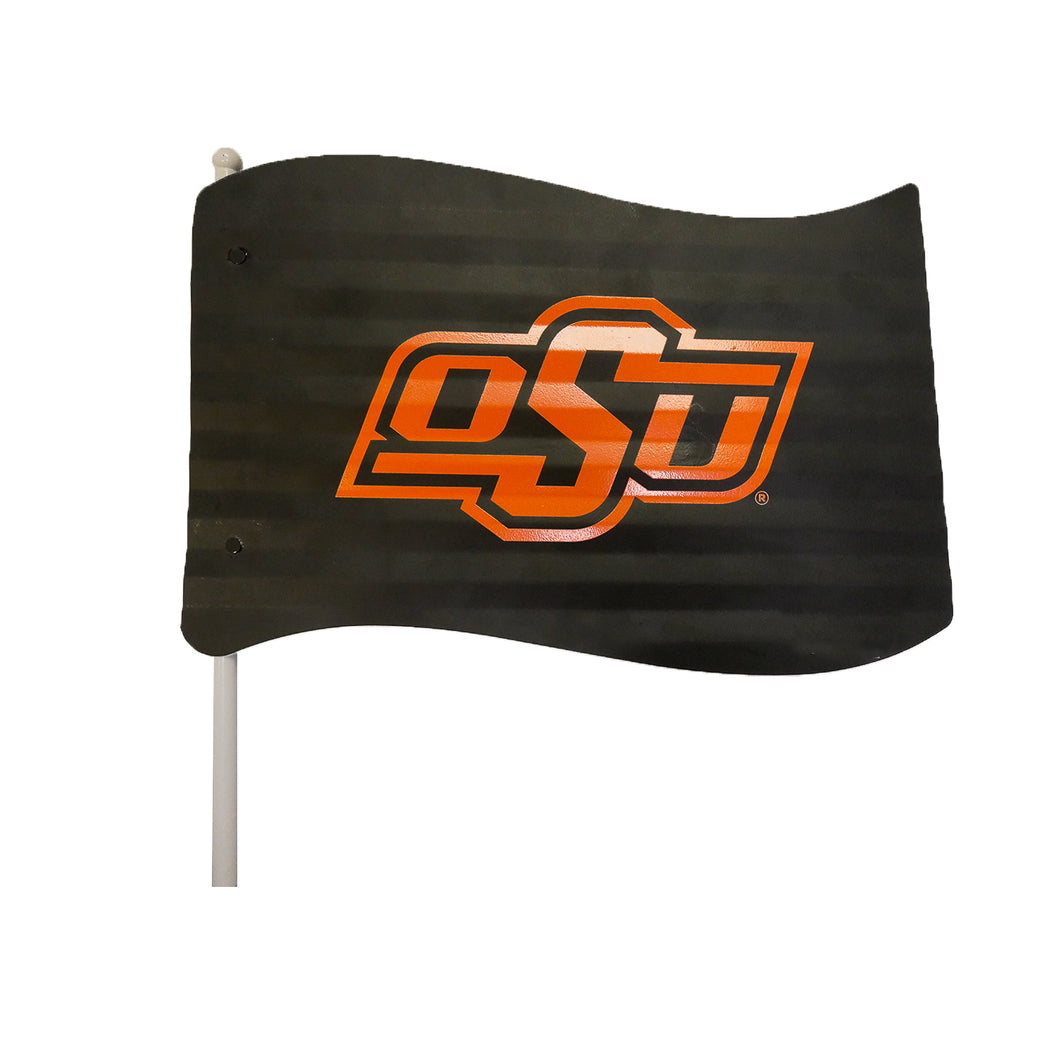 Oklahoma State Metal Flag Garden Stake