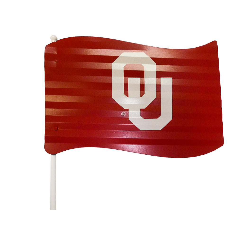 Oklahoma Metal Flag Garden Stake