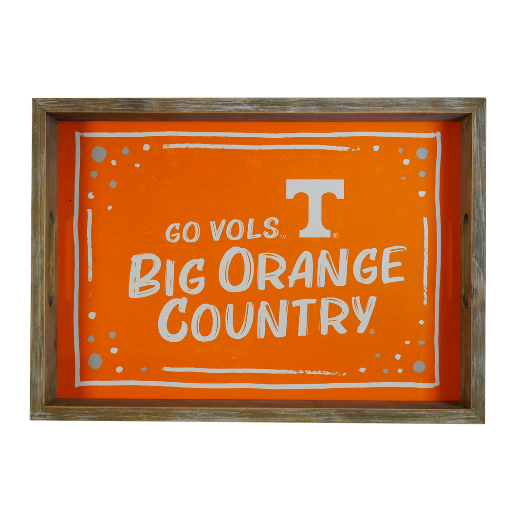 Tennessee Spirit Wood Rectangle Tray